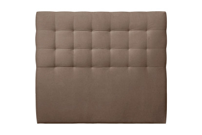 Tête de lit 200 cm Capitonnée - Tissu Velours Taupe