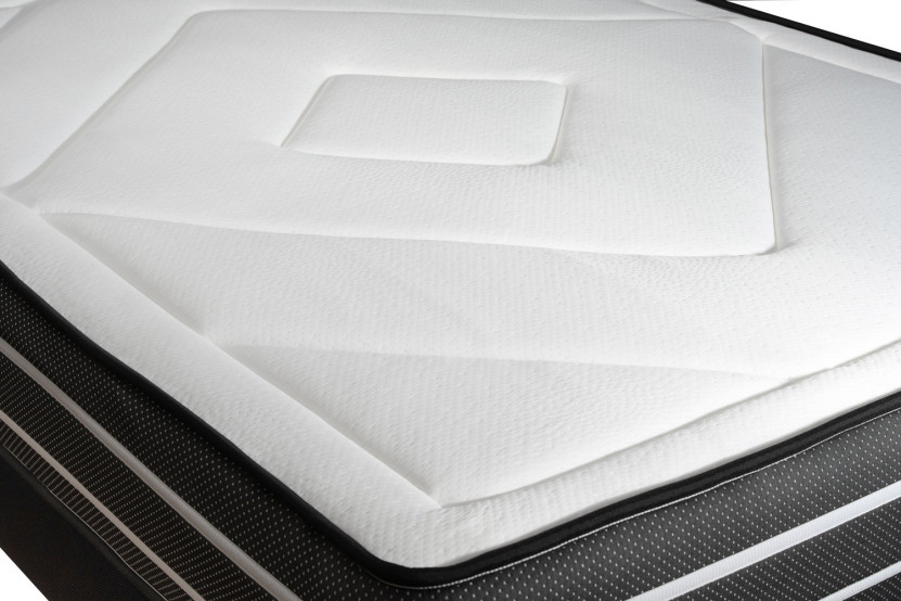 Ensemble Matelas Sommier 80x200 cm - Sommier Noir (déjà monté) - Exclusive