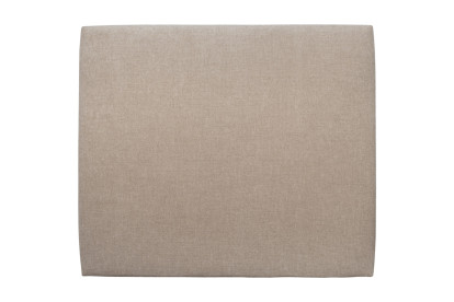 Tête de lit 140 cm Tapissée - Tissu Toile Natté Beige Brun