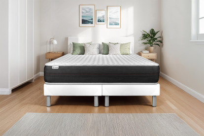Ensemble Matelas Sommier 180x200 cm - 2 Sommiers Blanc - Vitalspring