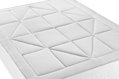 Ensemble Matelas Sommier 140x200 cm - Sommier Blanc (en kit) - Vingt-Huit