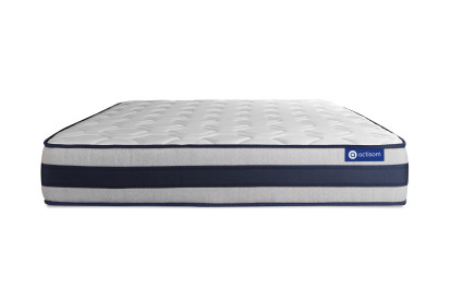 Matelas 200x200 cm Ressorts ensachés et Mémoire de forme - Actiflex Ergo