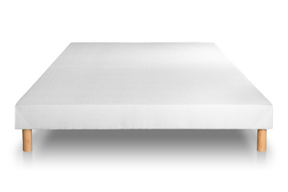 Pack lit complet 140x200 cm - Matelas + Sommier Blanc + 2 oreillers + Couette - Suite
