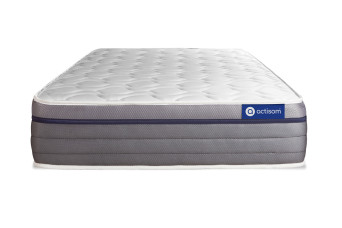 Ensemble Matelas Sommier 80x190 cm - Sommier Blanc (en kit) - Actilatex Zen
