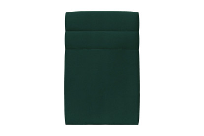 Lit 90x200 cm - Sommier tapissier H35 cm + tête de lit à lignes - Tissu Velours Vert