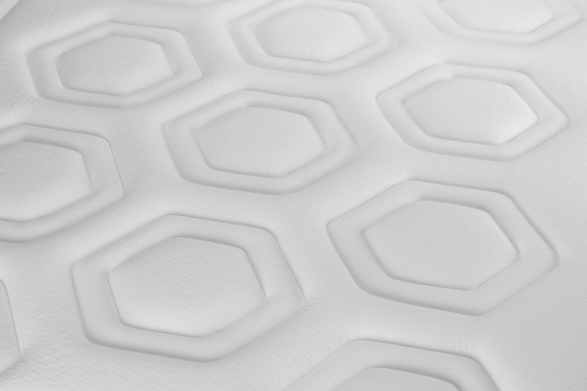 Ensemble Matelas Sommier 140x190 cm - Sommier Blanc (en kit) - Vital Care