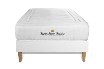 Ensemble Matelas Sommier 90x190 cm - Sommier Blanc (en kit) - Nottingham Ensemble Matelas Sommier 90x190 cm - Sommier Blanc (en kit) - Nottingham