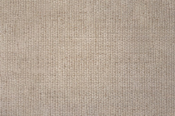 Lit 150x190 cm - Sommier tapissier H29 cm + tête de lit à lignes - Tissu Toile natté Beige Brun