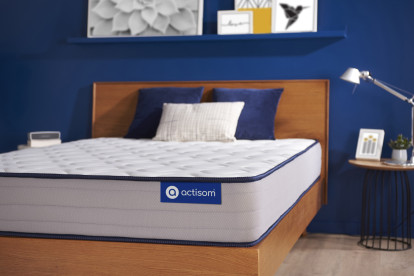 Matelas 80x200 cm Ressorts ensachés et Mémoire de forme - Actiflex Form