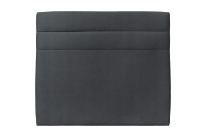 Tête de lit 150 cm Lignes - Tissu Velours Gris Anthracite