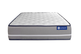 Ensemble Matelas Sommier 90x200 cm - Sommier Blanc (en kit) - Actiflex Pur