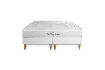 Ensemble Matelas Sommier 160x200 cm - 2 Sommiers Blanc - Nottingham Ensemble Matelas Sommier 160x200 cm - 2 Sommiers Blanc - Nottingham
