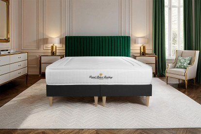Ensemble Matelas Sommier 180x200 cm - 2 Sommiers Noir - Lancaster