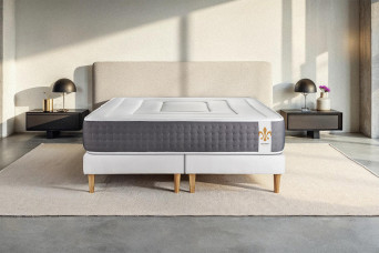 Ensemble Matelas Sommier 160x200 cm - 2 Sommiers Blanc - Vingt-Six