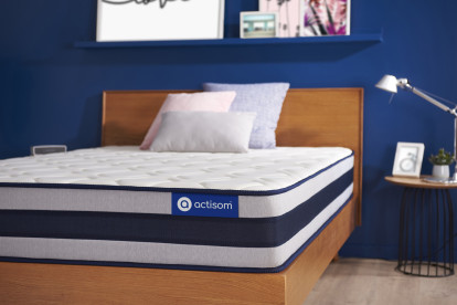 Matelas 80x200 cm Ressorts ensachés et Mémoire de forme - Actiflex Ergo