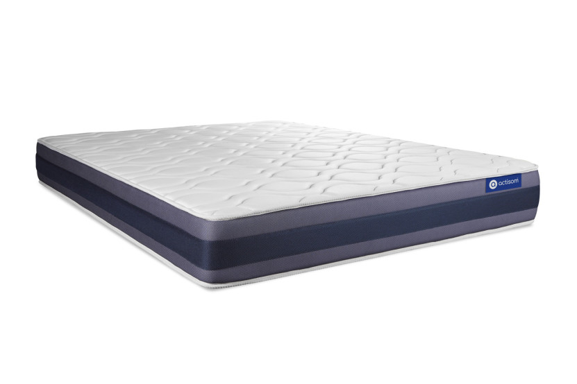 Pack lit complet 200x200 cm - Matelas + Sommier Blanc (en kit) + 2 oreillers + Couette - Actilatex Morpho