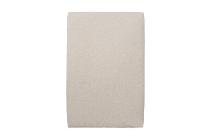 Lit 90x200 cm - Sommier tapissier H35 cm + tête de lit tapissée - Tissu Bouclette Beige Clair