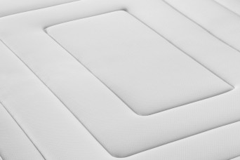 Ensemble Matelas Sommier 90x200 cm - Sommier Gris (déjà monté) - Vingt-Six