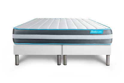 Ensemble Matelas Sommier 180x200 cm - 2 Sommiers Blanc - Bodyform