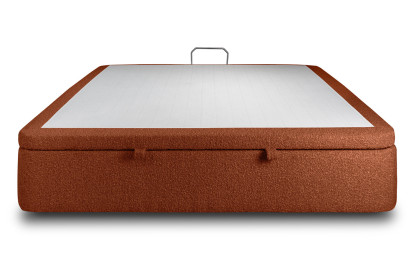 Sommier Coffre 160x200 cm - Bouclette - Terracotta