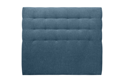 Tête de lit 200 cm Capitonnée - Tissu Toile Natté Bleu Ocean