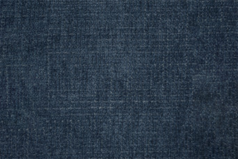Lit 140x190 cm avec Tête de lit tapissée - Tissu Toile natté Bleu Océan