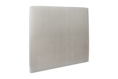 Lit 2x 90x200 cm - Sommier tapissier H29 cm + tête de lit tapissée - Tissu Velours Gris Clair