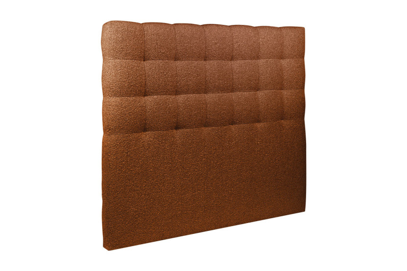 Tête de lit 180 cm Capitonnée - Tissu Bouclette Terracotta