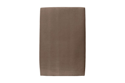 Lit 90x190 cm - Sommier tapissier H29 cm + tête de lit tapissée - Tissu Velours Taupe