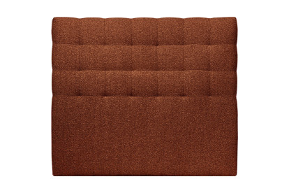 Tête de lit 200 cm Capitonnée - Tissu Bouclette Terracotta