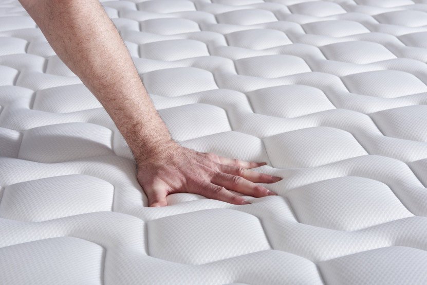 Ensemble Matelas Sommier 90x200 cm - Sommier Blanc (en kit) - Actilatex Max
