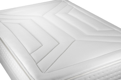 Ensemble Matelas Sommier 160x200 cm - Sommier Gris (en kit) - Vingt-Quatre PLUS