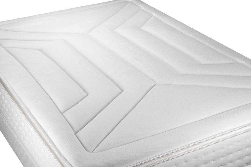 Ensemble Matelas Sommier 200x200 cm - 2 Sommiers Blanc - Vingt-Quatre PLUS