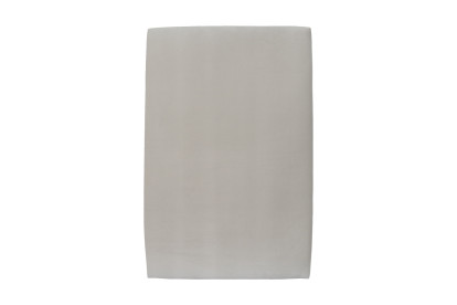 Lit 90x200 cm - Sommier tapissier H35 cm + tête de lit tapissée - Tissu Velours Gris Clair