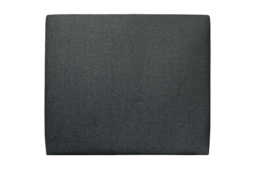 Tête de lit 140 cm Tapissée - Tissu Bouclette Noir