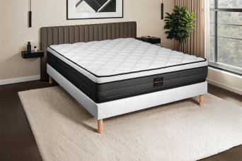 Matelas 140x200 cm Ressorts ensachés et Mémoire de forme - Suite