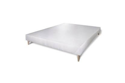 Ensemble Matelas Sommier 140x190 cm - Sommier Blanc (déjà monté) - Buckingham