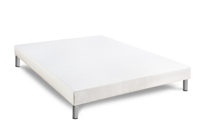 Pack lit complet 160x200 cm - Matelas + Sommier Blanc + 2 oreillers + Couette - Bodyform