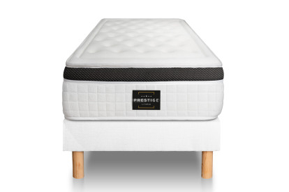 Ensemble Matelas Sommier 80x200 cm - Sommier Blanc (déjà monté) - Privilège