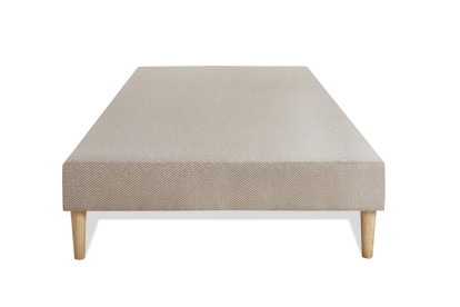 Ensemble Matelas Sommier 90x190 cm - Sommier Beige (déjà monté) - Le Raffiné