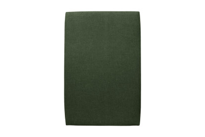 Lit 90x190 cm - Sommier tapissier H29 cm + tête de lit tapissée - Tissu Toile natté Vert Kaki