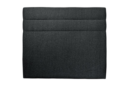 Tête de lit 150 cm Lignes - Tissu Bouclette Noir