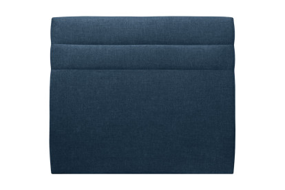 Tête de lit 160 cm Lignes - Tissu Toile Natté Bleu Ocean
