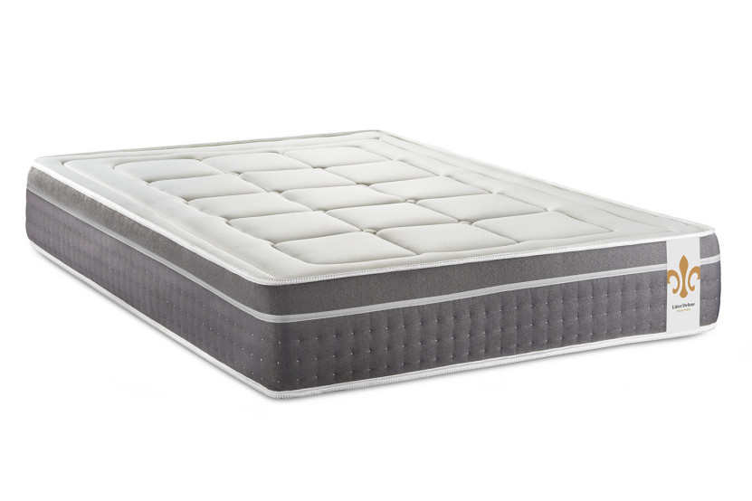 Pack lit complet 140x190 cm - Matelas + Sommier Blanc + 2 oreillers + Couette - Trente