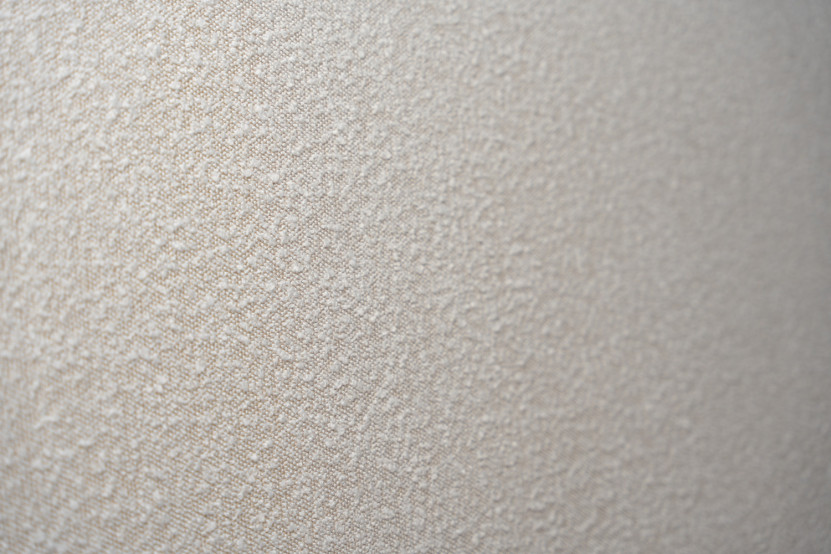 Lit 160x200 cm avec Tête de lit tapissée - Tissu Bouclette