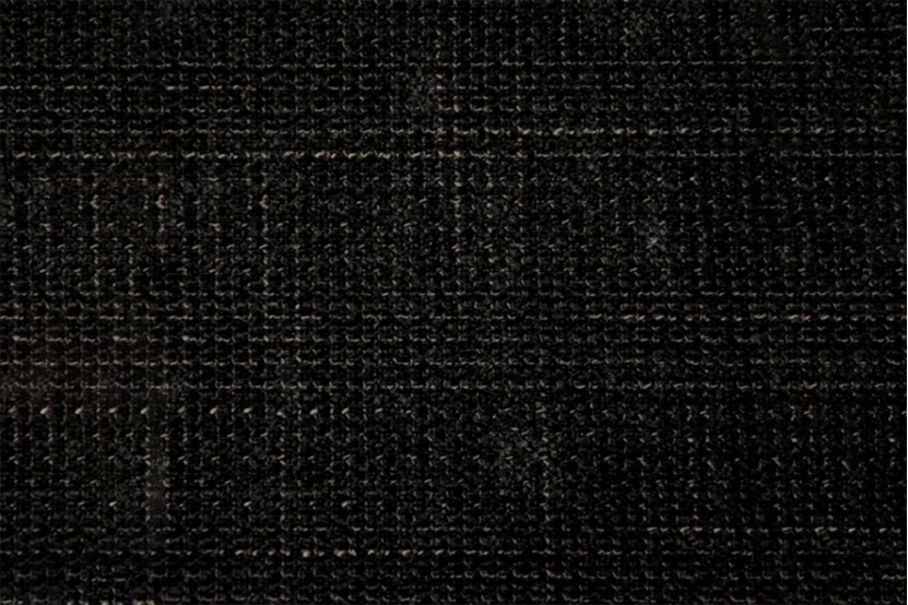 Lit coffre 160x200 cm avec Tête de lit capitonnée - Tissu Toile natté