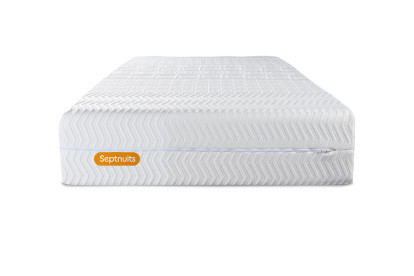 Ensemble Matelas Sommier 90x200 cm - Sommier Gris (en kit) - Memo Bio