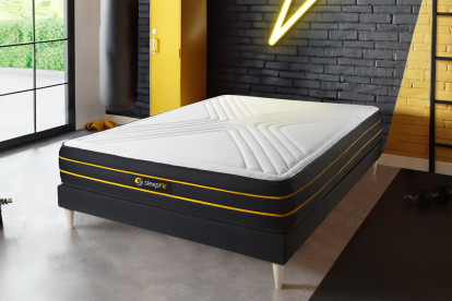 Matelas 120x190 cm Mémoire de forme et Micro ressorts ensachés - Ultra