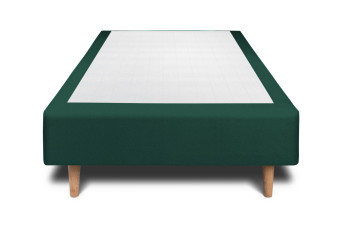Sommier Tapissier 80x200 cm (déjà monté) - Velours - Vert