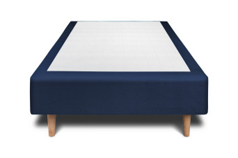 Sommier Tapissier 80x200 cm (déjà monté) - Velours - Bleu Ocean